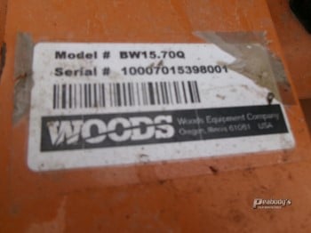 2018 WOODS BW15.70Q